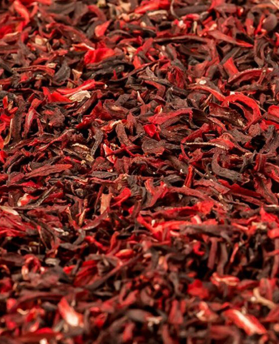 Dry hibiscus flowers